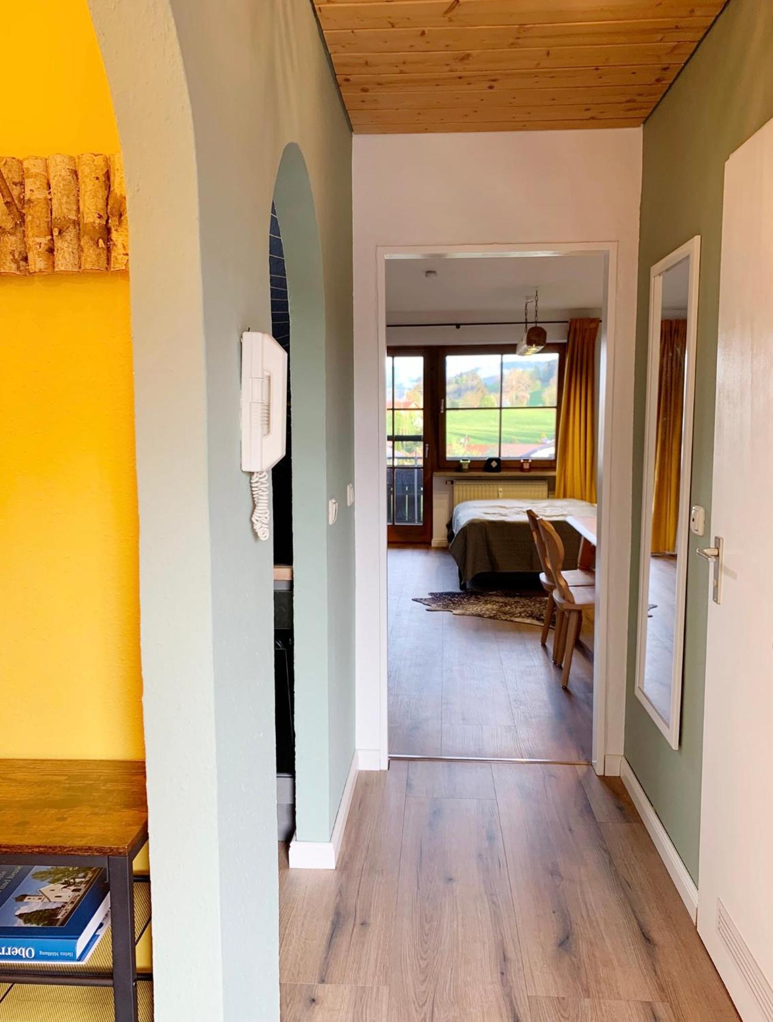Lindners Hideaways - Bergnest Lodge - Bergblick Fewo 6 Pers Balkon Garten Hund Ski Unterkunft Luftkurort Oberreute Naehe Buchenegger Wasserfaelle Eistobel Bodensee Ngoại thất bức ảnh