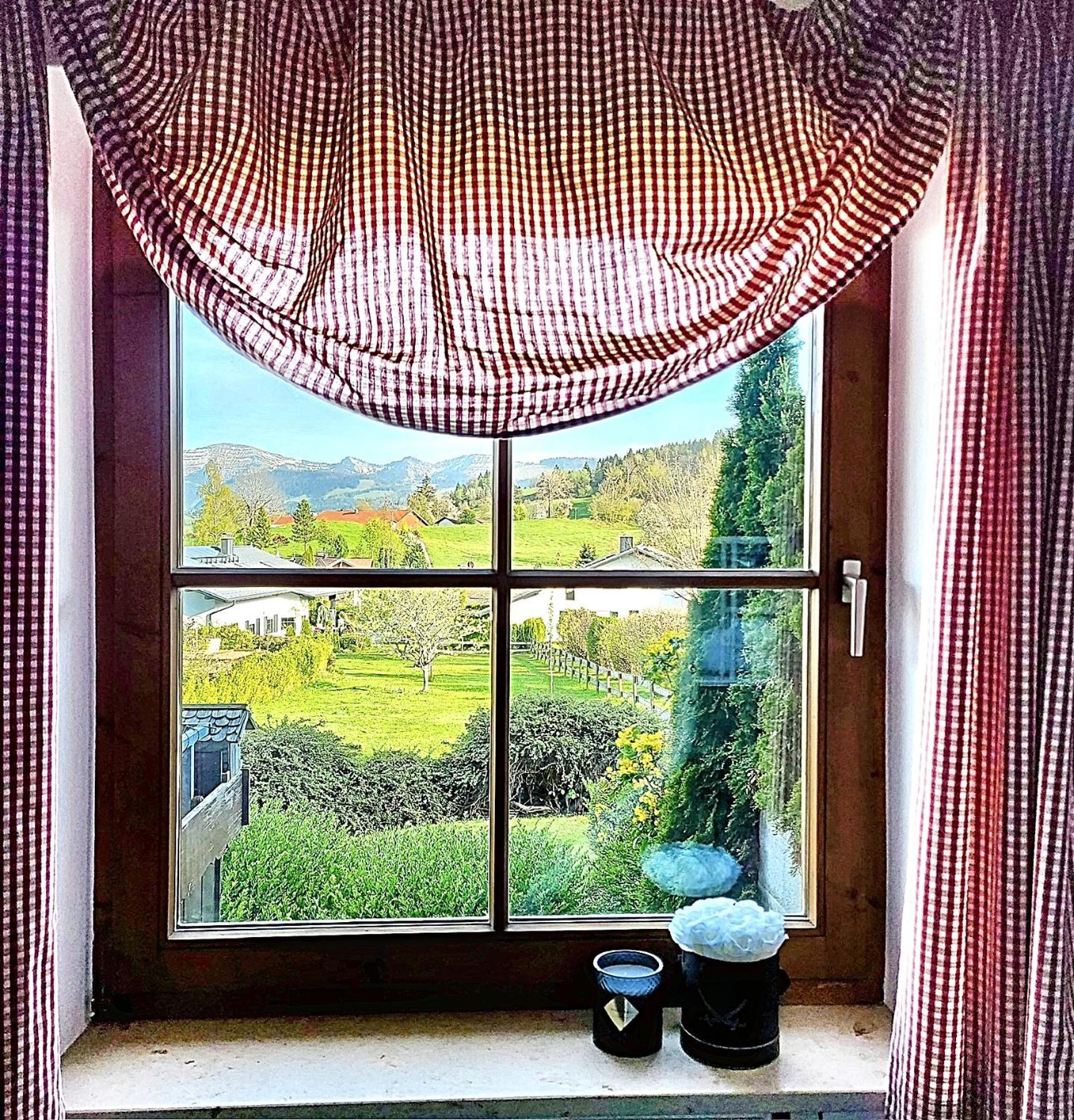 Lindners Hideaways - Bergnest Lodge - Bergblick Fewo 6 Pers Balkon Garten Hund Ski Unterkunft Luftkurort Oberreute Naehe Buchenegger Wasserfaelle Eistobel Bodensee Ngoại thất bức ảnh